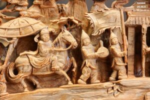 Tượng Vinh Quy Bái Tổ Gỗ Hoàng Đàn Tuyết Lạng Sơn