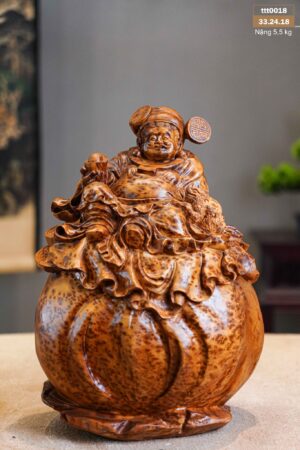 Tượng Thần Tài Ngồi Bao Tiền Nu Ngọc Am