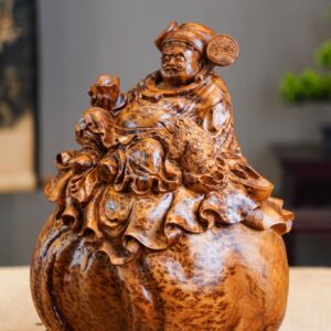 Tượng Thần Tài Ngồi Bao Tiền Nu Ngọc Am