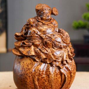 Tượng Thần Tài Ngồi Bao Tiền Nu Ngọc Am