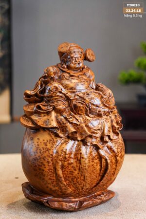 Tượng Thần Tài Ngồi Bao Tiền Nu Ngọc Am