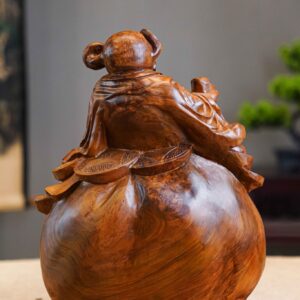 Tượng Thần Tài Ngồi Bao Tiền Nu Ngọc Am