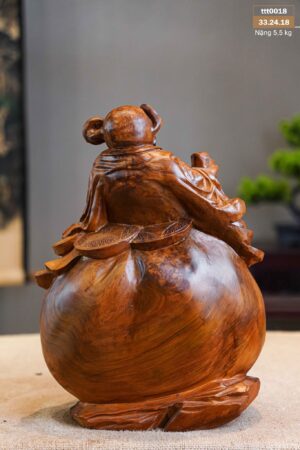 Tượng Thần Tài Ngồi Bao Tiền Nu Ngọc Am