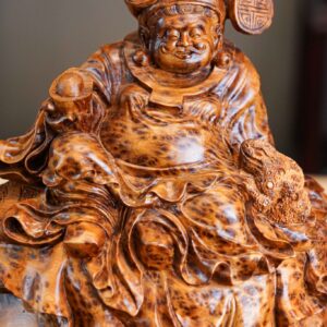 Tượng Thần Tài Ngồi Bao Tiền Nu Ngọc Am