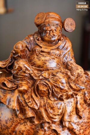 Tượng Thần Tài Ngồi Bao Tiền Nu Ngọc Am