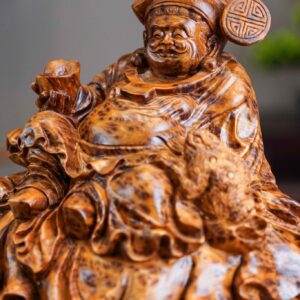 Tượng Thần Tài Ngồi Bao Tiền Nu Ngọc Am