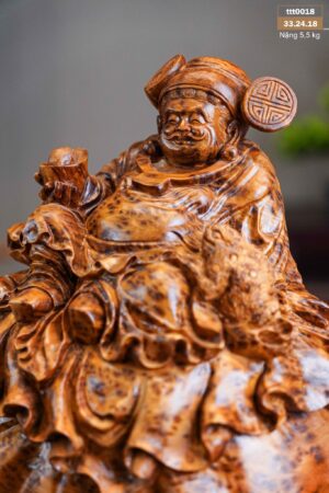 Tượng Thần Tài Ngồi Bao Tiền Nu Ngọc Am