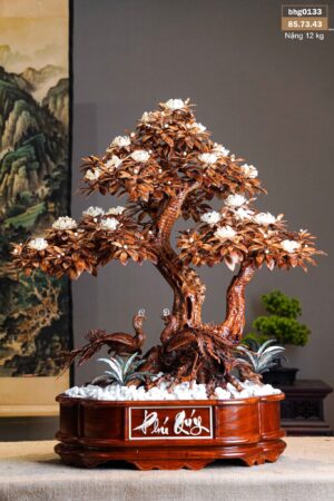 Chậu Hoa Hồng Cổ Sapa Chất Liệu Gỗ Sưa