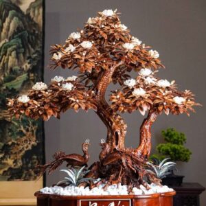 Chậu Hoa Hồng Cổ Sapa Chất Liệu Gỗ Sưa