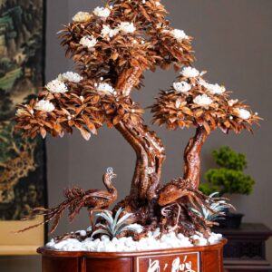 Chậu Hoa Hồng Cổ Sapa Chất Liệu Gỗ Sưa