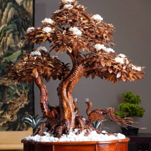 Chậu Hoa Hồng Cổ Sapa Chất Liệu Gỗ Sưa
