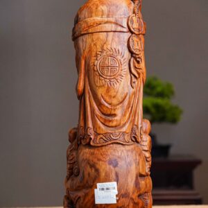 Di Lạc Nhị Tiểu Chúc Phúc Đứng Bao Tiền Gỗ Sưa