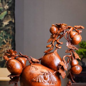 Bình hồ lô gỗ hương