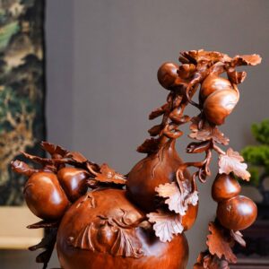 Bình hồ lô gỗ hương