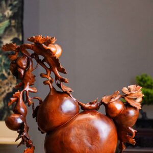 Bình hồ lô gỗ hương