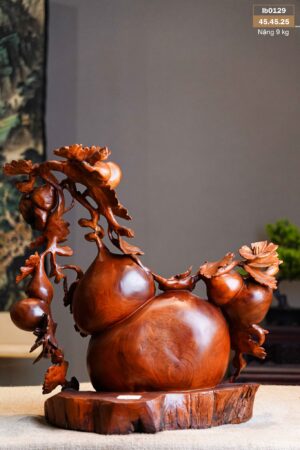 Bình hồ lô gỗ hương