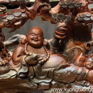 Tượng Phật Di Lặc Nhất Tiểu Nghê Cây Tùng