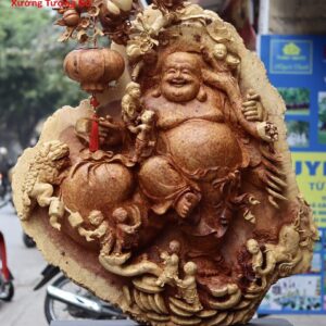 Di Lặc 5 Tiểu Vác Đào Đứng Gậy Như Ý Nu Hương