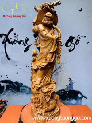 Đạt Ma Đứng Rồng Hương Đá Pho 1M