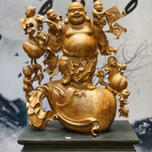 Tượng Di Lặc Ngũ Tiểu Đứng Bao Tiền