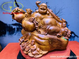 Di Lặc Tam Tiểu Vác Gậy Như ý Hương