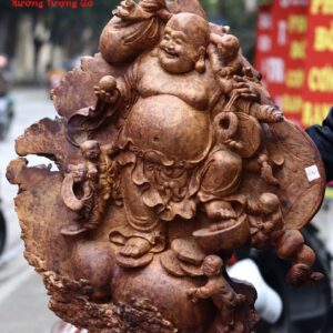 Diện Di Lặc 5 Tiểu Đứng Đồng Xu Tiền Nu Hương