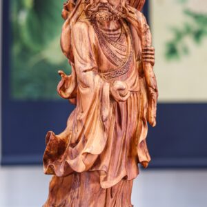 Đạt ma đứng lân gỗ sưa