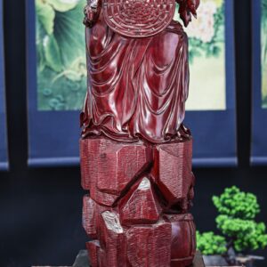 Di lạc đứng gỗ tử đàn đỏ