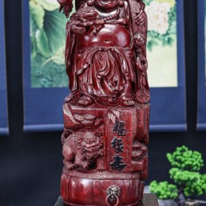 Di lạc đứng gỗ tử đàn đỏ