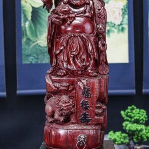 Di lạc đứng gỗ tử đàn đỏ