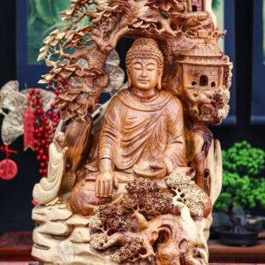 Phật Ngồi Thiền Gỗ Hương