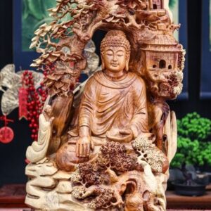 Phật Ngồi Thiền Gỗ Hương