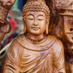 Phật Ngồi Thiền Gỗ Hương
