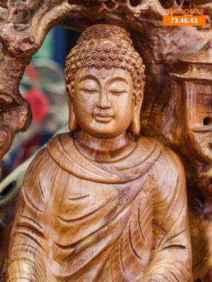 Phật Ngồi Thiền Gỗ Hương