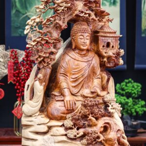 Phật Ngồi Thiền Gỗ Hương