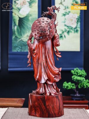 Đạt ma gỗ trắc đứng