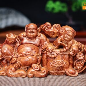 Di lặc ngồi gỗ hương