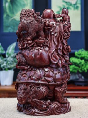 Di lặc cưỡi long quy tử đàn