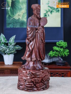 Khổng minh gỗ tử đàn đỏ