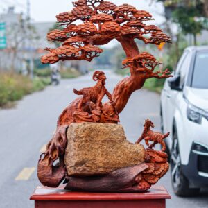 Tam Dương Khai Thái Ôm Đá Gỗ Hương