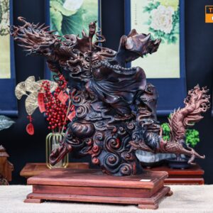 Đạt Ma Hàng Long Gỗ Trắc