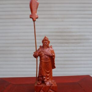 Tượng Quan Công Để Ô Tô Gỗ Hương
