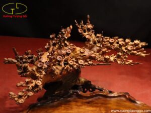 Khay Trà Hoa Mai Gỗ Hương