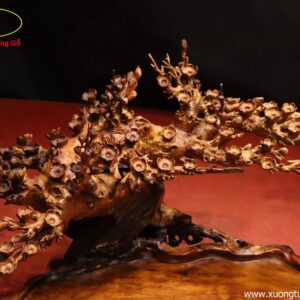 Khay Trà Hoa Mai Gỗ Hương