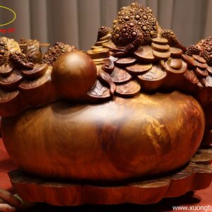 Ngũ Cóc Ngự Chum Tiền Gỗ Hương