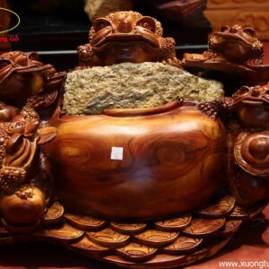 Tượng Ngũ Cóc Ngự Chum Tiền