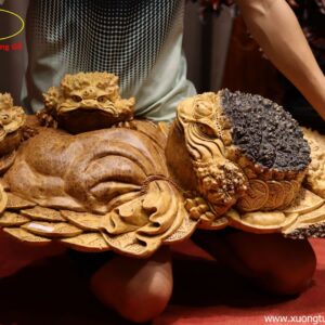 Tượng Tam Cóc Chấn Chum Tiền