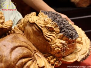 Tượng Tam Cóc Chấn Chum Tiền