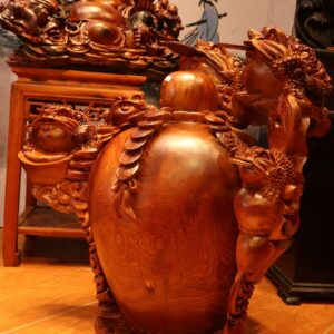 Ngũ Cóc Chấm Chum Tiền Gỗ Hương