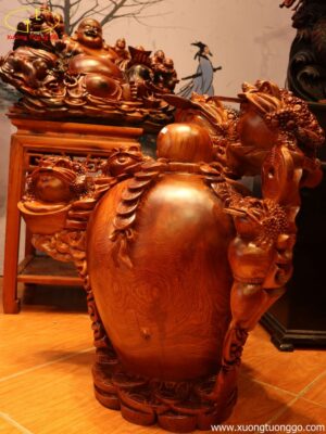 Ngũ Cóc Chấm Chum Tiền Gỗ Hương